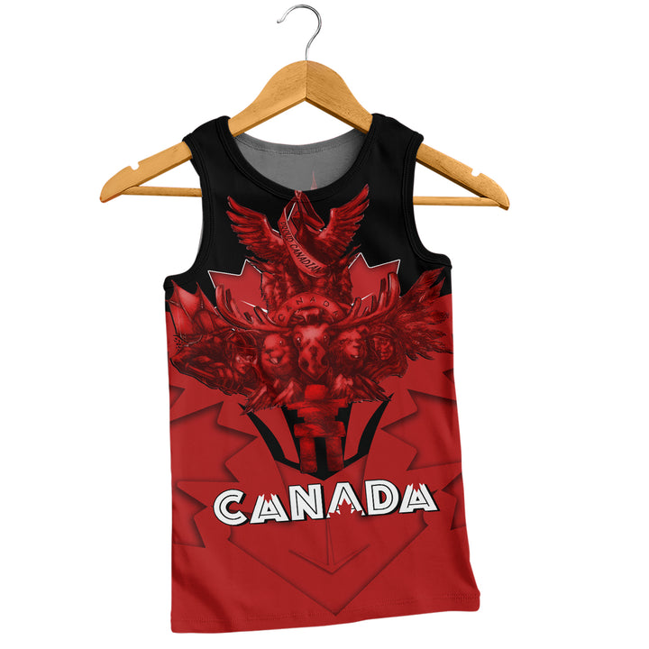 Canada Tank Top Red Sovereign Northern Emblem