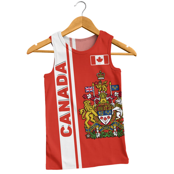Canada Tank Top Canada Coat Of Arms Simple Style