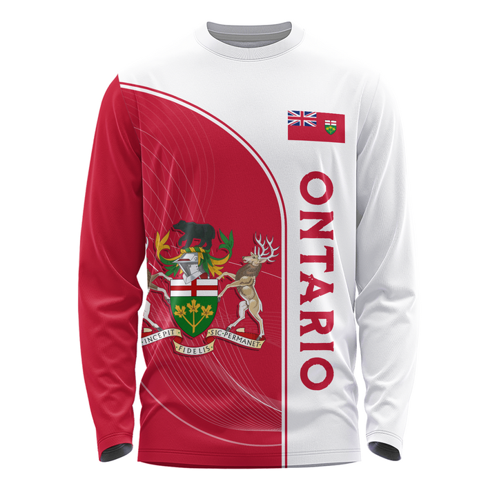 Ontario Long Sleeve T-Shirt Proud Provincial Heritage