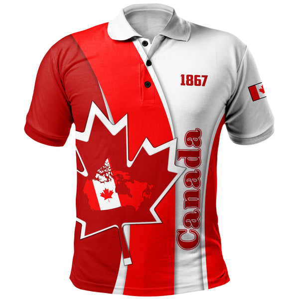 Canada Polo Shirt Founding Year Spirit