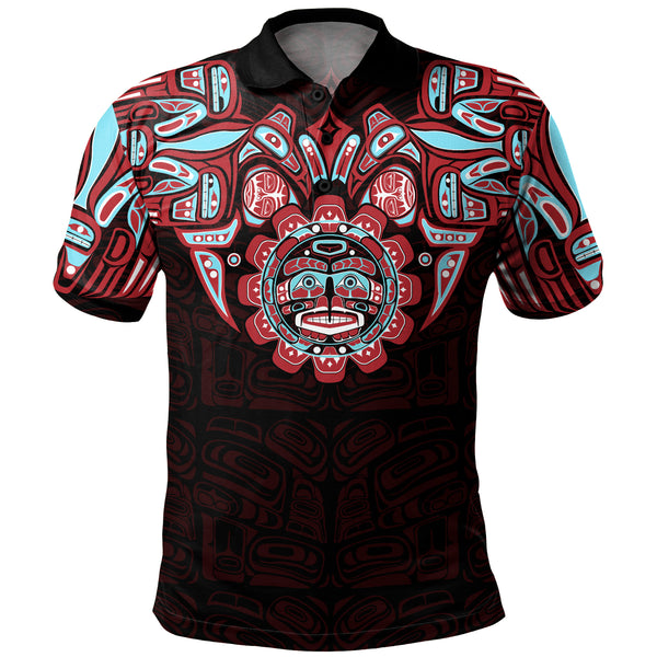 Canada Polo Shirt Haida Spirit Of The Sun