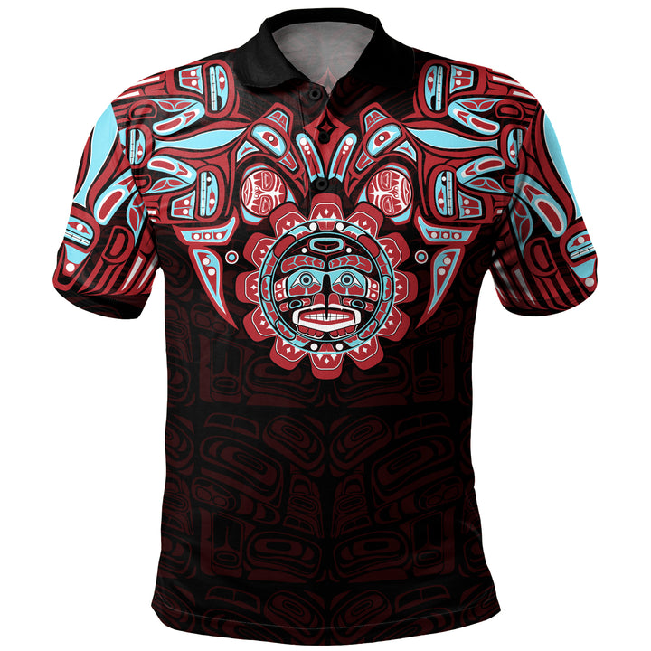 Canada Polo Shirt Haida Spirit Of The Sun