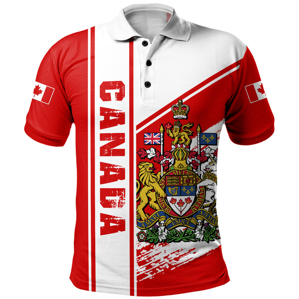 Canada Polo Shirt Canada Heritage Crest