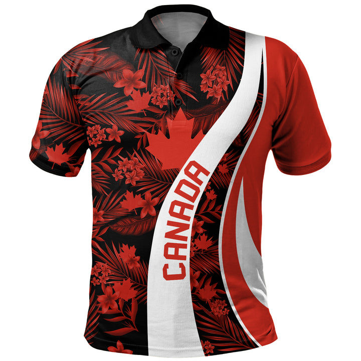 Canada Polo Shirt Canada Vintage Tropical Summer Style
