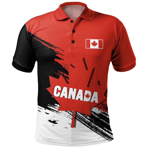 Canada Polo Shirt Canada Maple Crest Honor