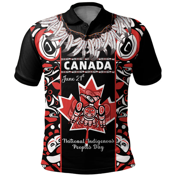 Canada Polo Shirt National Indigenous Peoples Day Canadian Indigenous Haida