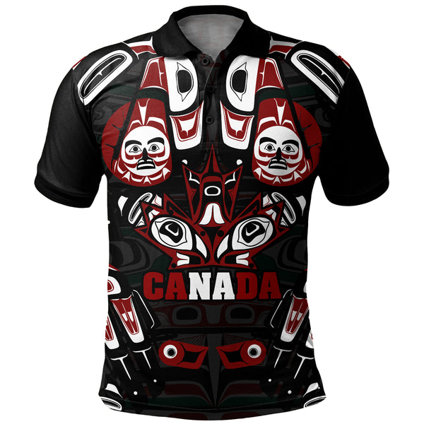Canada Polo Shirt Haida Heritage Maple
