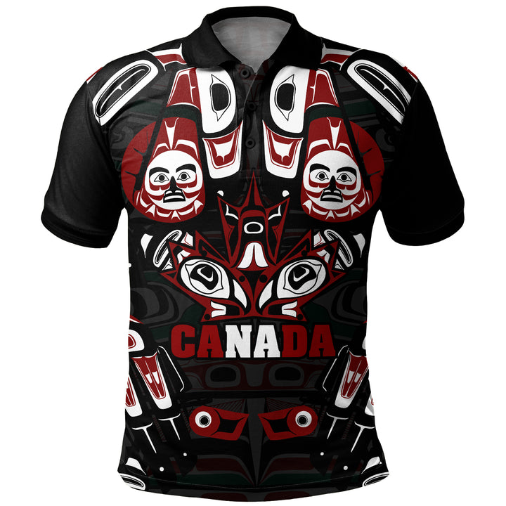 Canada Polo Shirt Haida Heritage Maple