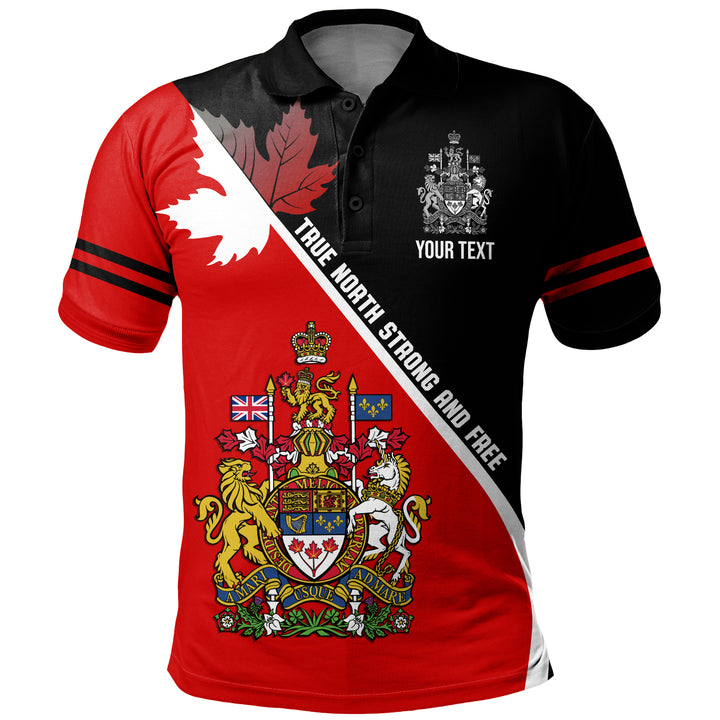 Canada Polo Shirt Custom Proud Canadian Coat