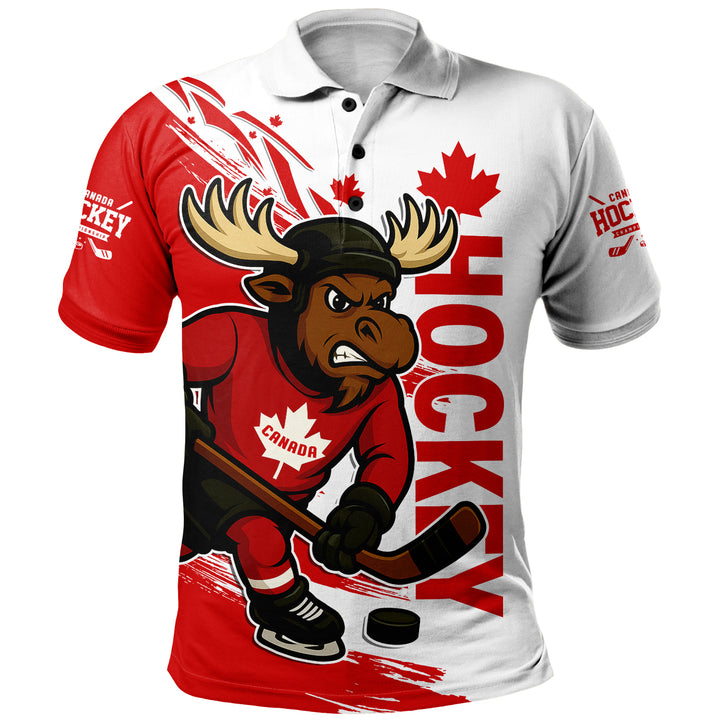Canada Polo Shirt Canada Hat Trick Classic