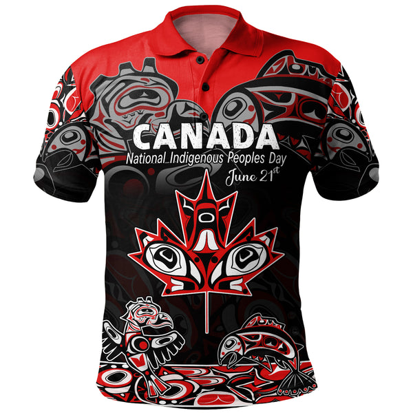 Canada Polo Shirt Indigenous Peoples' Day Jun 21
