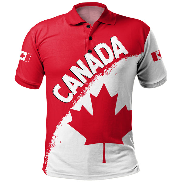 Canada Polo Shirt Maple Wave True North Spirit