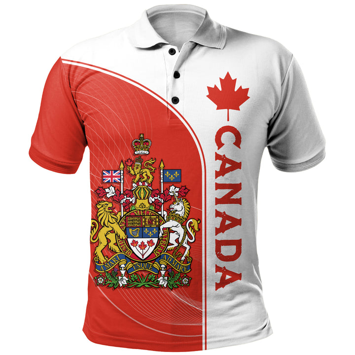 Canada Polo Shirt Canadian Royal Emblem