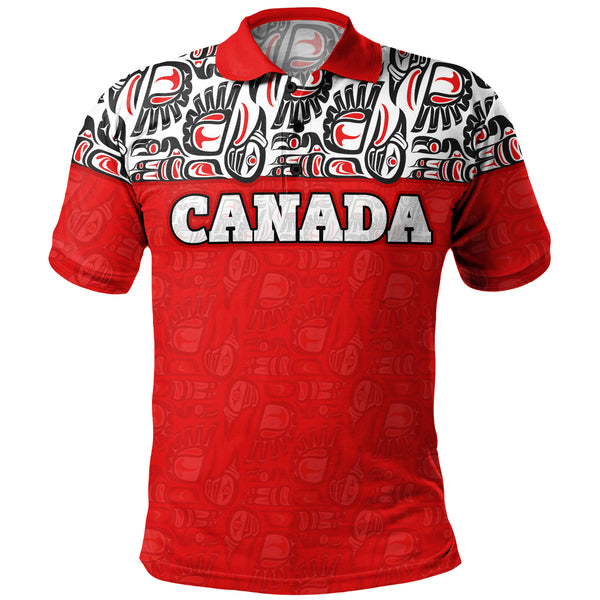 Canada Polo Shirt Haida Voices Of The North
