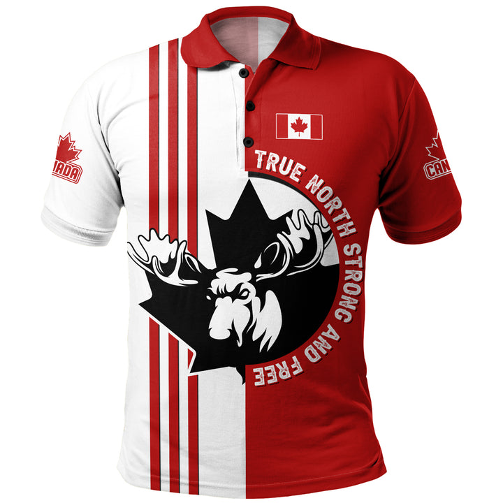Canada Polo Shirt Born North Wild And Proud