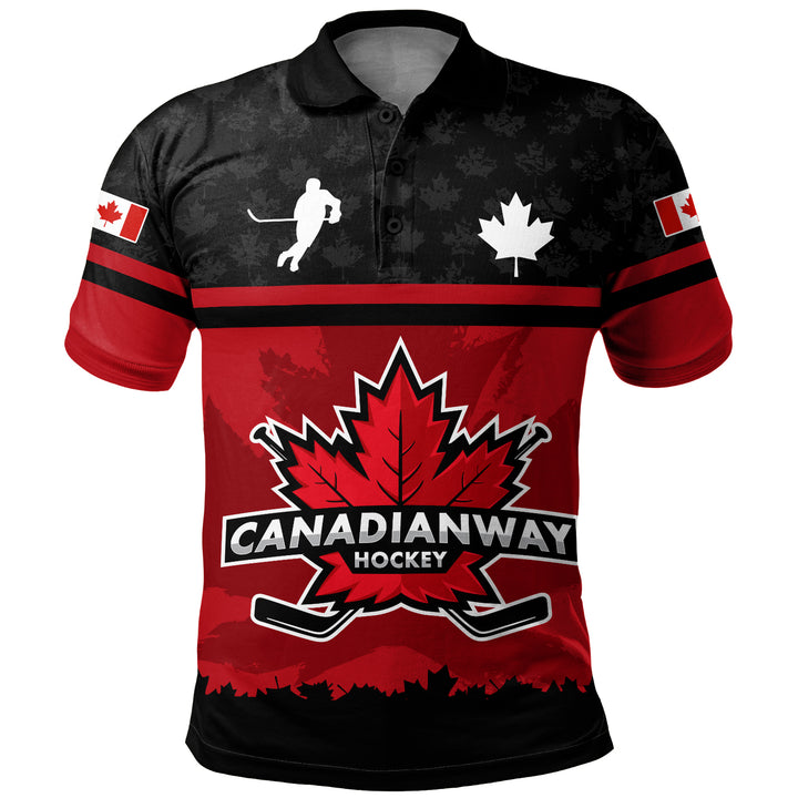 Canada Polo Shirt True North Hockey Pride