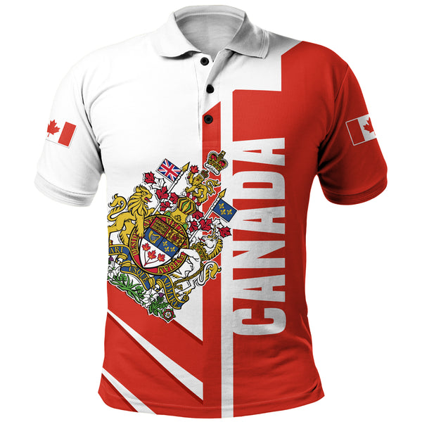 Canada Polo Shirt Canada Coat Of Arms Tribute