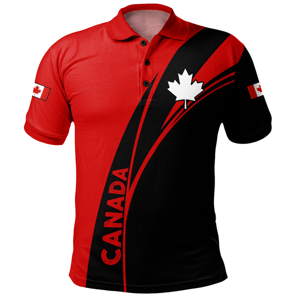 Canada Polo Shirt Maple Wave Canada