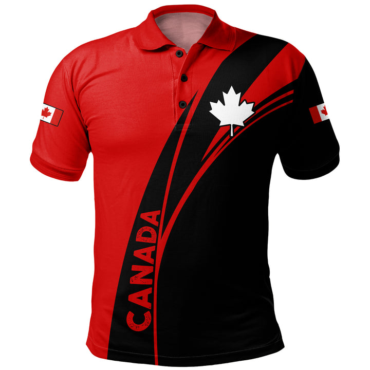 Canada Polo Shirt Maple Wave Canada