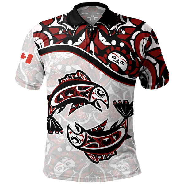 Canada Polo Shirt Haida Ocean Strength