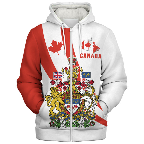 Canada Sherpa Hoodie Great North Symbol