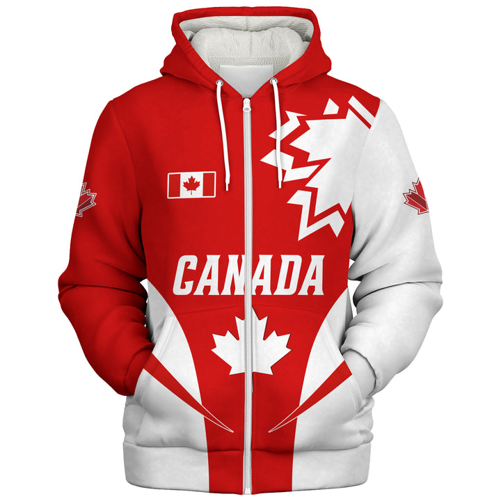 Canada Sherpa Hoodie Canada Bold Maple Surge