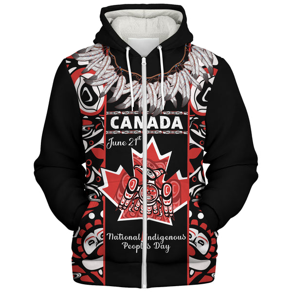 Canada Sherpa Hoodie National Indigenous Peoples Day Canadian Indigenous Haida