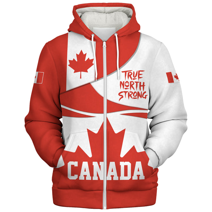 Canada Sherpa Hoodie Canada True North Strong Legend