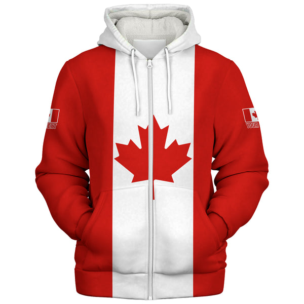 Canada Sherpa Hoodie Canada Royal Maple Beaver