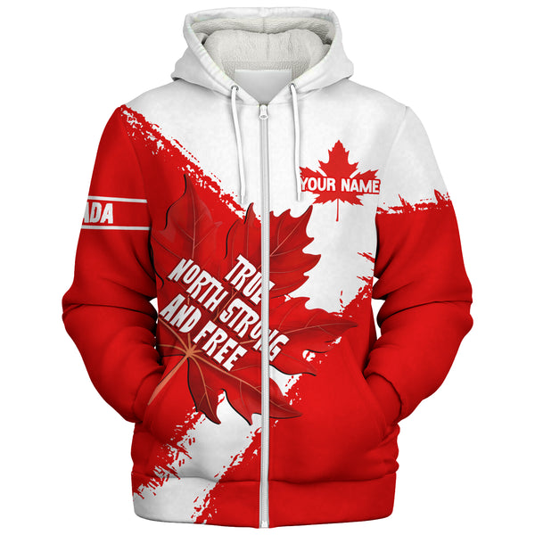 Canada Sherpa Hoodie Maple Strength Strong And Free