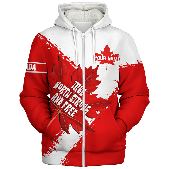 Canada Sherpa Hoodie Maple Strength Strong And Free