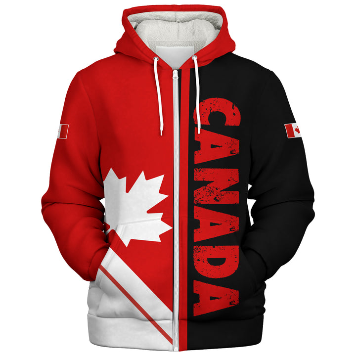 Canada Sherpa Hoodie Maple Power Canada Split