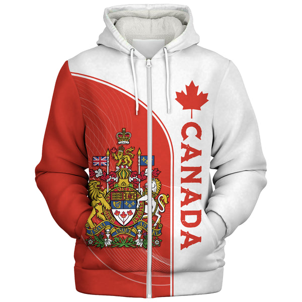 Canada Sherpa Hoodie Canadian Royal Emblem