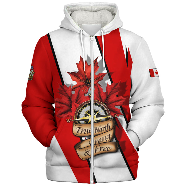 Canada Sherpa Hoodie Canada True North Compass