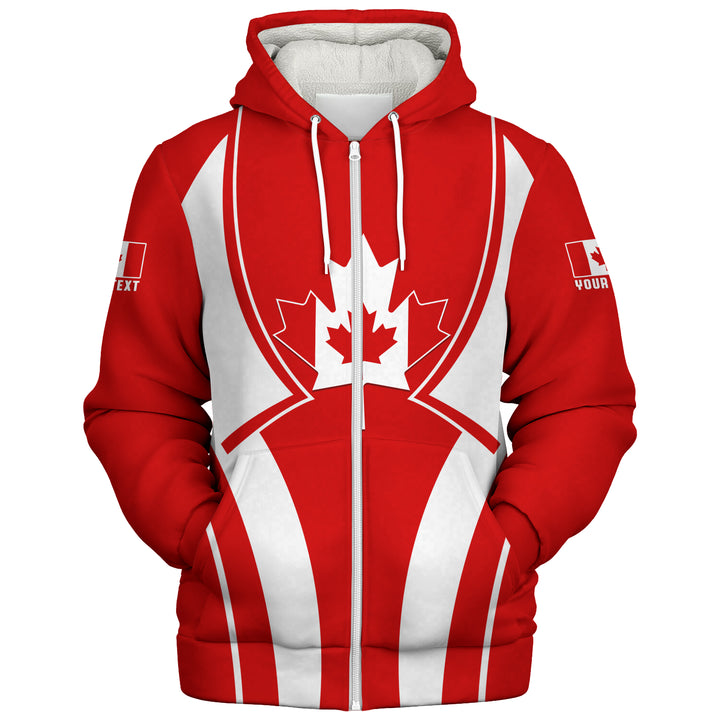 Canada Sherpa Hoodie The Red And White Legacy