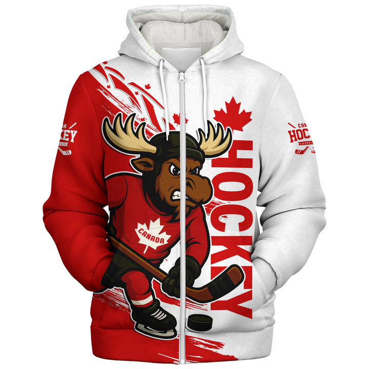 Canada Sherpa Hoodie Canada Hat Trick Classic