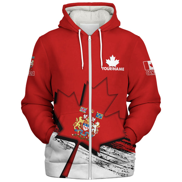 Canada Sherpa Hoodie Canada’s Heritage Warrior