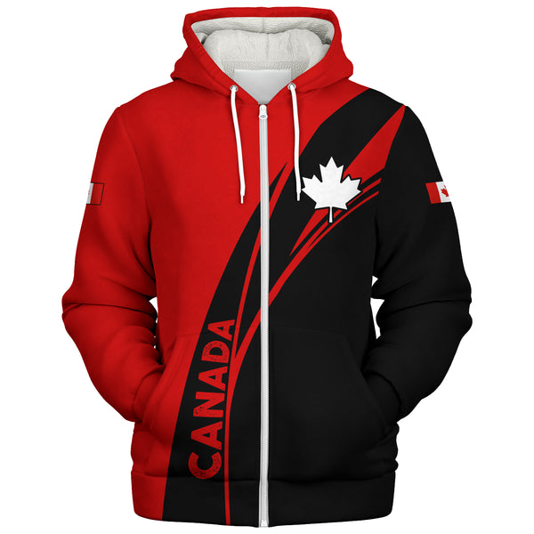 Canada Sherpa Hoodie Maple Wave Canada