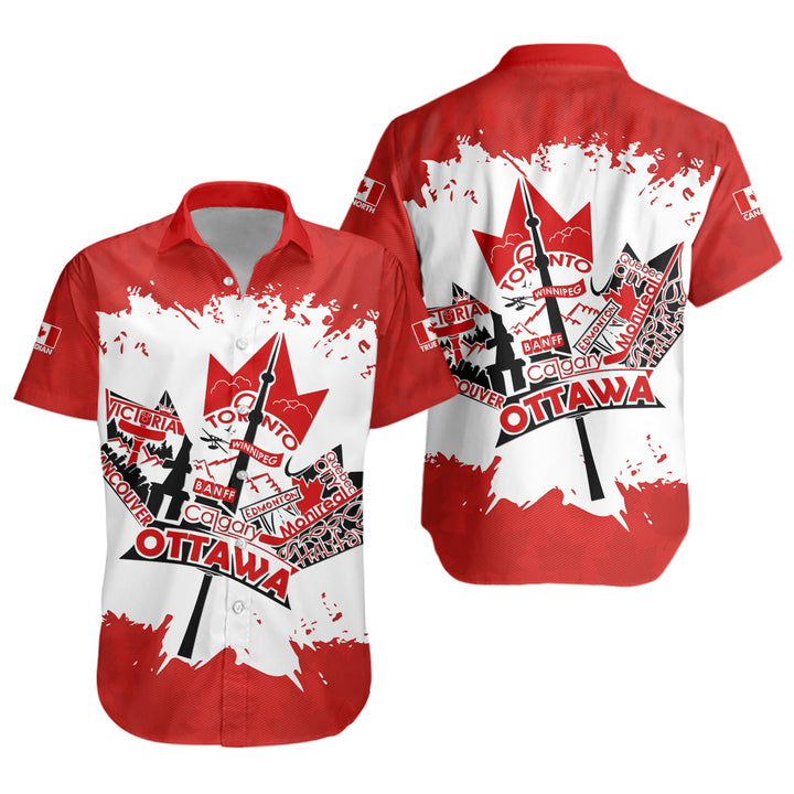Canada Short Sleeve Shirt Canada Day Maple Pride