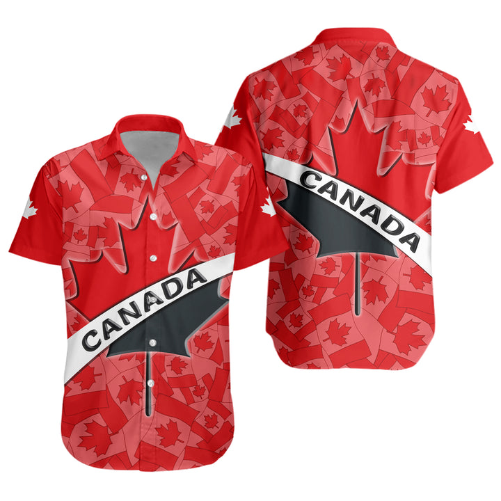 Canada Short Sleeve Shirt Born Canadian Built Proud