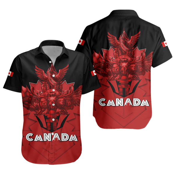 Canada Short Sleeve Shirt Red Sovereign Northern Emblem
