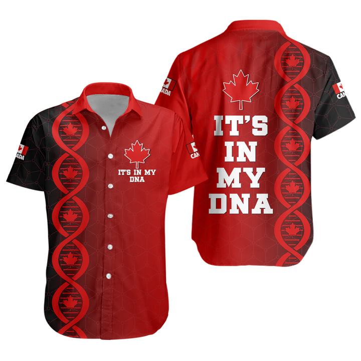Canada Short Sleeve Shirt DNA Of A True Canadian