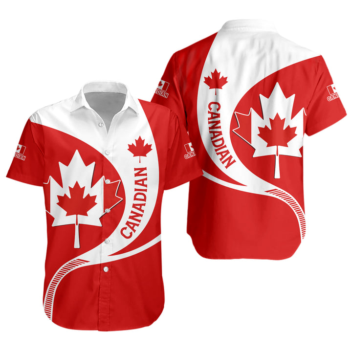 Canada Short Sleeve Shirt Proud Canadian Maple