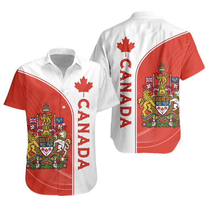 Canada Short Sleeve Shirt Canadian Royal Emblem
