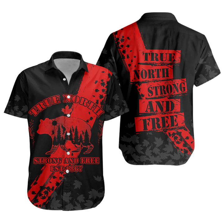 Canada Short Sleeve Shirt Canada 1867 Maple Heritage