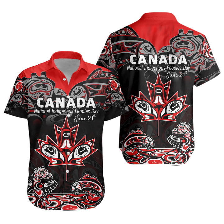 Canada Short Sleeve Shirt Indigenous Peoples' Day Jun 21