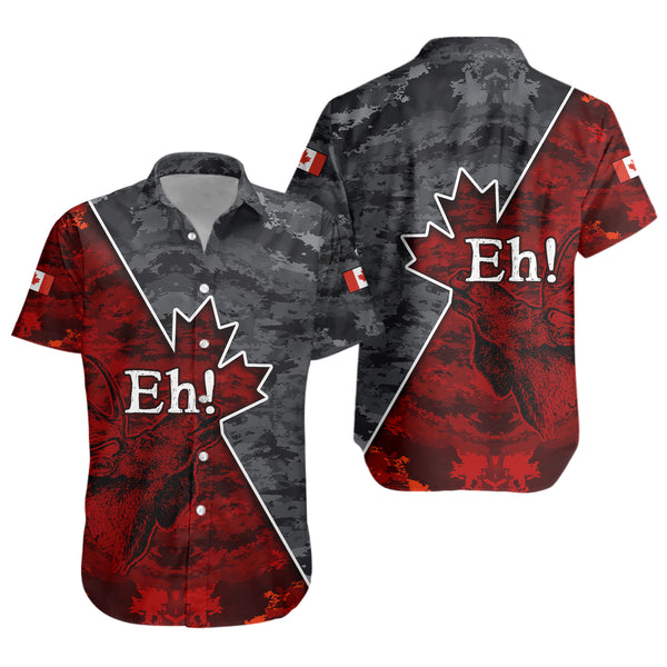 Canada Short Sleeve Shirt Camouflage Maple Strength