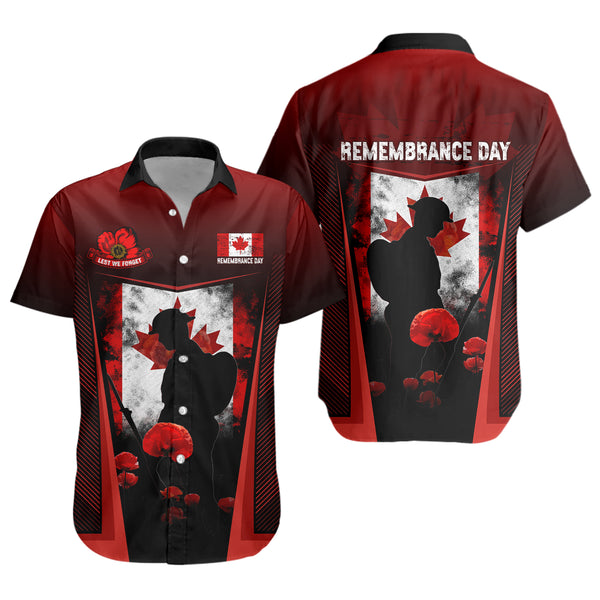 Canada Short Sleeve Shirt Remembrance Day Heroes Of The Maple Leaf