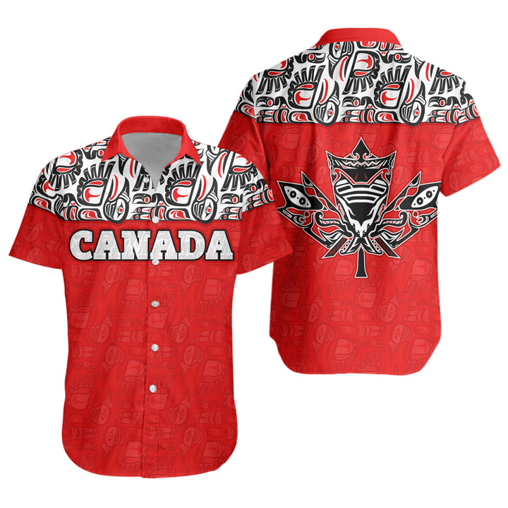 Canada Short Sleeve Shirt Haida Voices Of The North