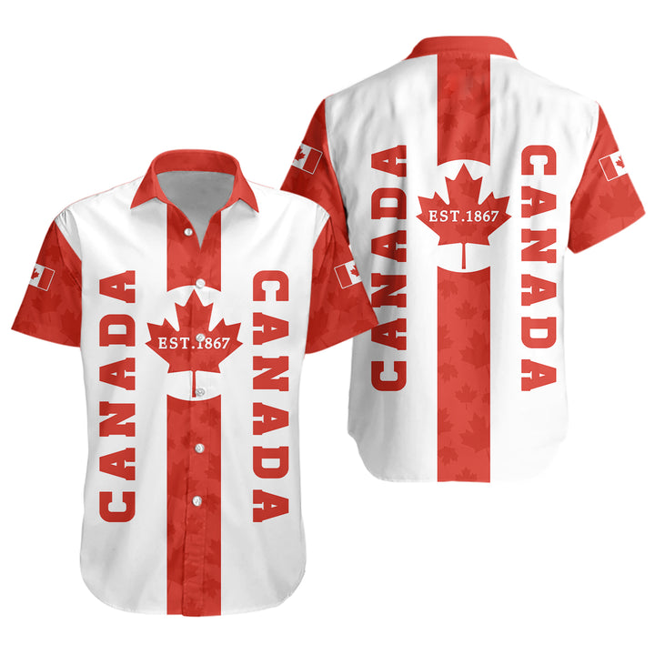 Canada Short Sleeve Shirt Canada Maple Pride 1867